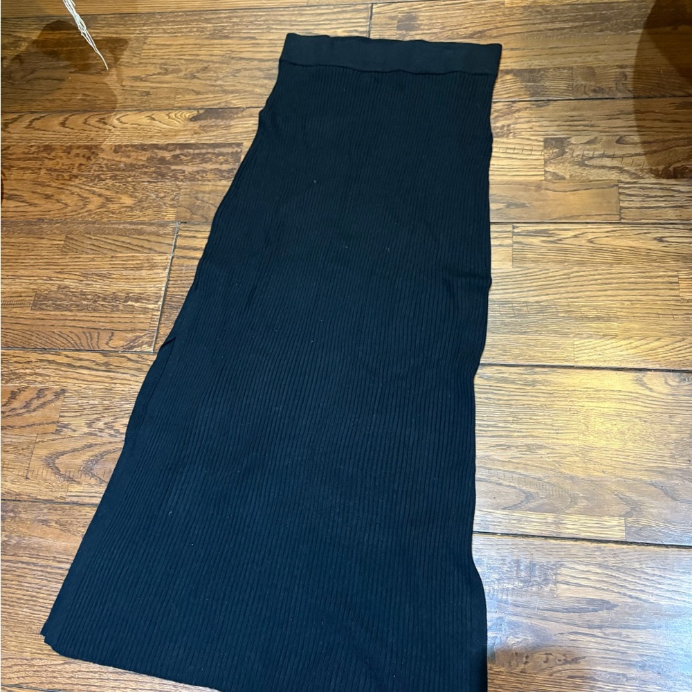 Splendid Black Ribbed Skirt